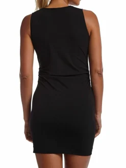 Women Capsule 121 White V Neck Ruched Mini Bodycon Dress