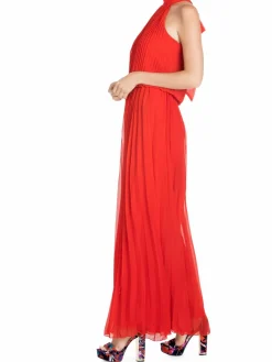 Women MEGHAN LA Wild Orchid Solid-Hued Pleated Jumpsuit