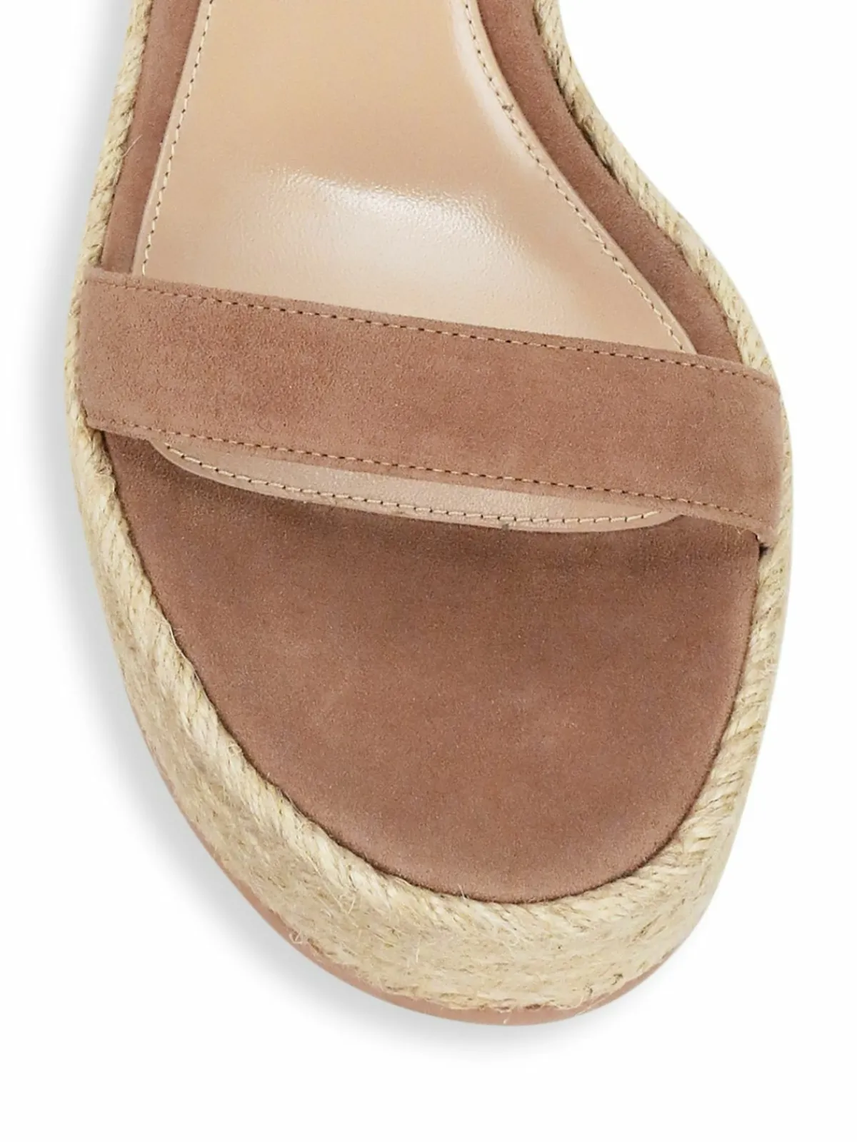 Gianvito Rossi Women's Portofino Suede Platform Wedge Espadrille Sandals