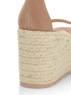 Gianvito Rossi Women's Portofino Suede Platform Wedge Espadrille Sandals