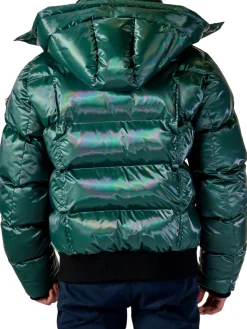 Woodpecker Coats & Jackets|Woody Hooded Bomber Puffer Jacket Avocado