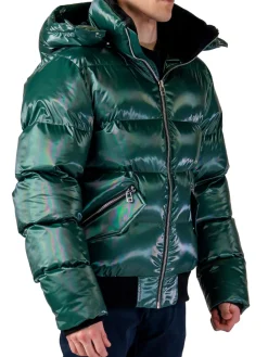 Woodpecker Coats & Jackets|Woody Hooded Bomber Puffer Jacket Avocado