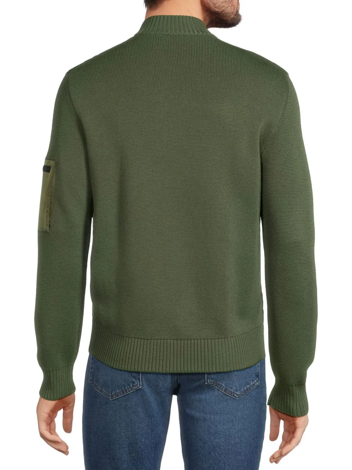 ZEGNA Coats & Jackets|Wool Blend Bomber Jacket Olive