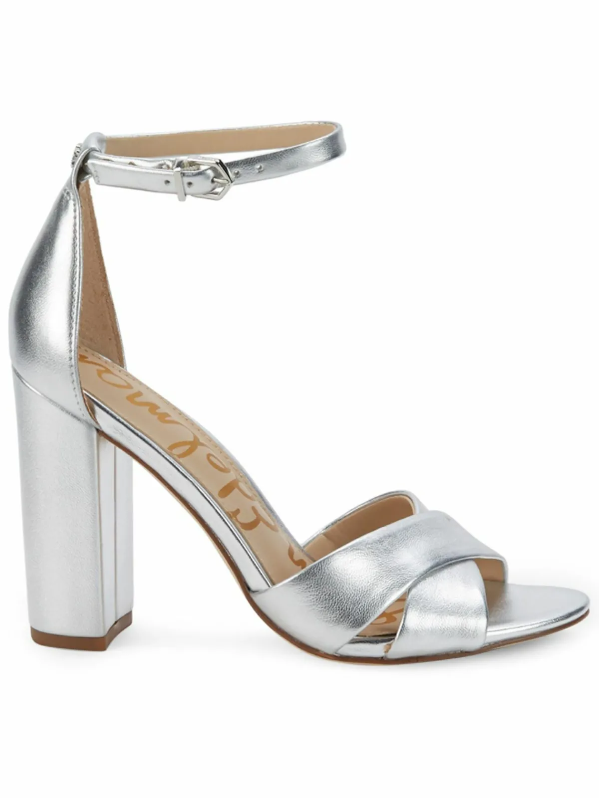 Sam Edelman Yancy Block-Heel Crossover Sandals