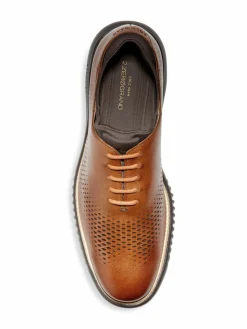 Cole Haan 2.Zerogrand Perforated Leather Wholecut Oxford Shoes